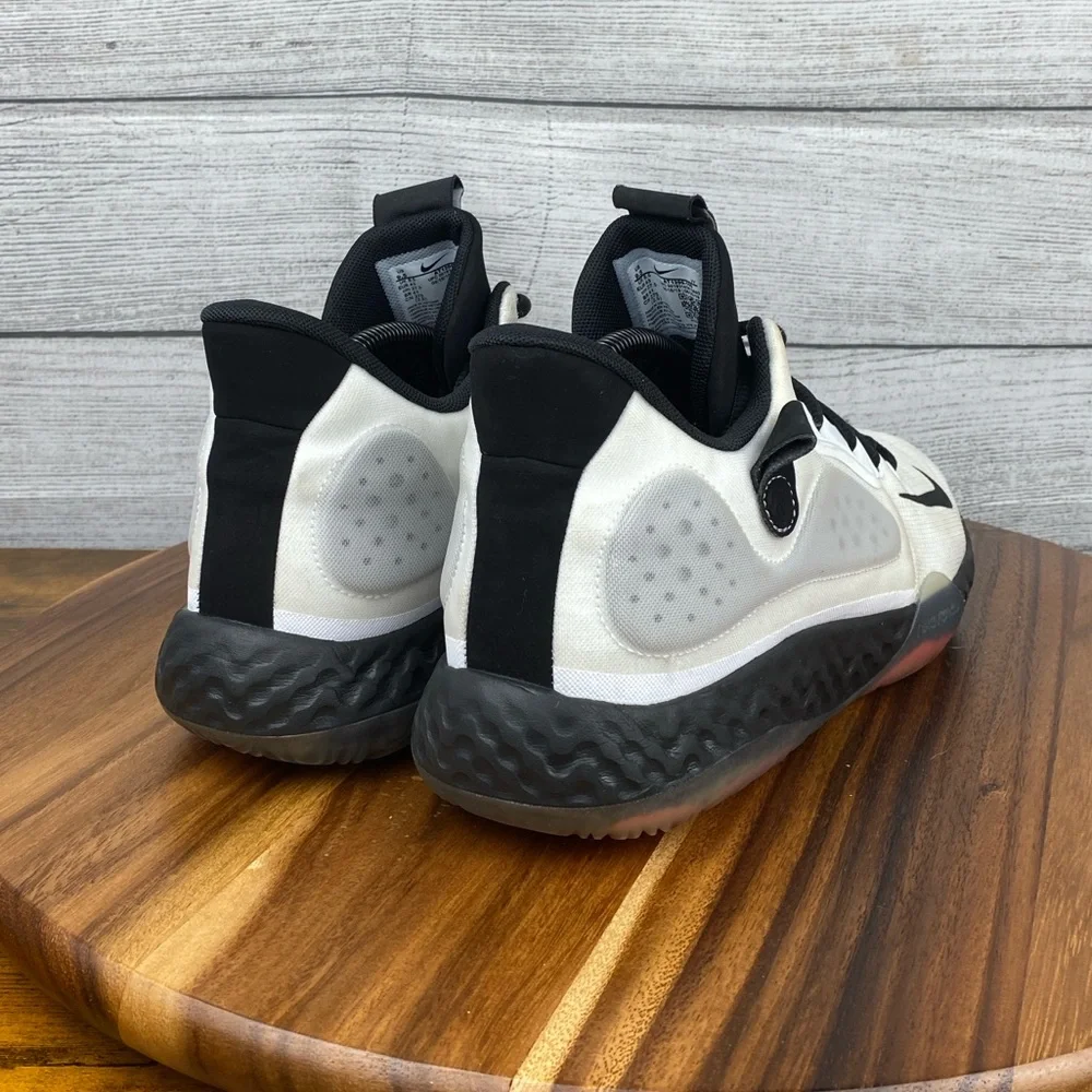 Nike KD Trey 5 VII White Bright Crimson Black Basketball Shoe AT1200-100 Men 9.5